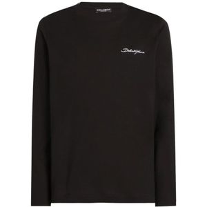 Dolce & Gabbana, Heren, Tops, Zwart, Maat: M