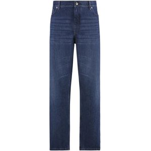 Zegna, Heren, Jeans, Blauw, Maat: 3XS Katoen,