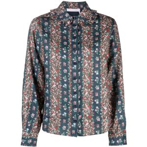 See by Chloé, Dames, Blouses & Shirts, Veelkleurig, Maat: 2XS Katoen,