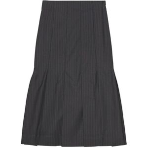 Ganni, Dames, Rokken, Zwart, Maat: S Katoen,
