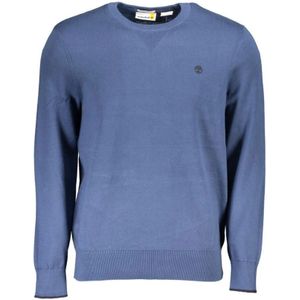 Timberland - Gebreide Trui - Blauw - 100% Katoen - Ronde Hals
