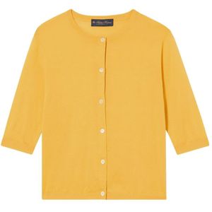 Brooks Brothers, Dames, Truien, Geel, Maat: S Zijde,