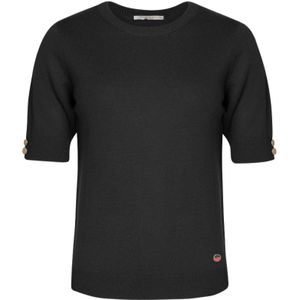 Busnel, Dames, Tops, Zwart, Maat: XS Wol,