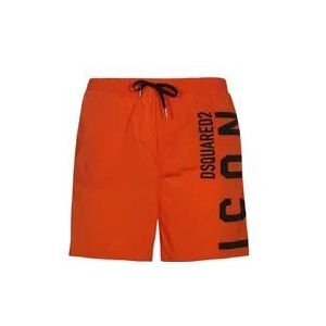 Dsquared2 Boxer Zwembroek , Orange , Heren , Maat: L