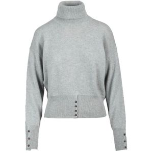 Slowear, Dames, Truien, Grijs, Maat: M Wol,