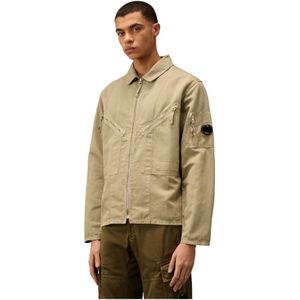 C.p. Company, Heren, Jassen, Groen, Maat: M Linnen,