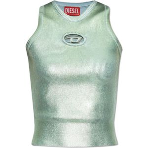 Diesel, Dames, Tops, Groen, Maat: 2XS Nylon,