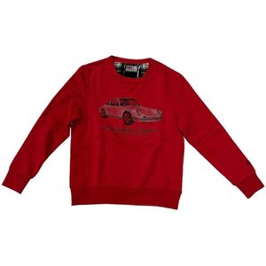 MC2 Saint Barth, Heren, Sweatshirts & Hoodies, Rood, Maat: M Fleece,