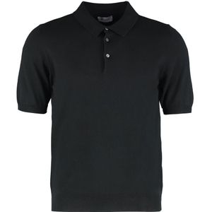 THE (Alphabet), Heren, Tops, Zwart, Maat: S Katoen,