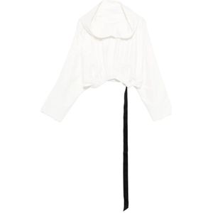 Rick Owens, Dames, Blouses & Shirts, Wit, Maat: ONE Size Katoen,