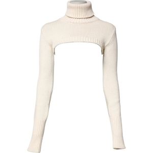 Dolce & Gabbana, Dames, Truien, Wit, Maat: XS Kasjmier,