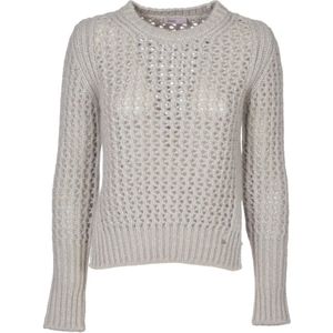 Herno, Dames, Truien, Grijs, Maat: XS Wol,