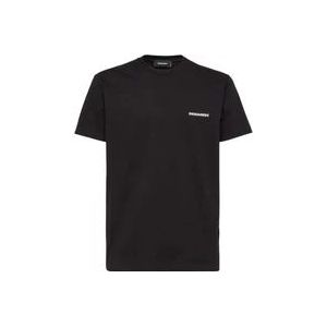 Dsquared2 Heren T-Hemden & Polos Collectie , Black , Heren , Maat: M