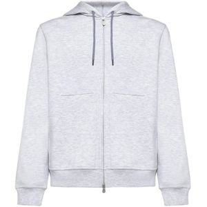 Brunello Cucinelli, Heren, Sweatshirts & Hoodies, Grijs, Maat: XL