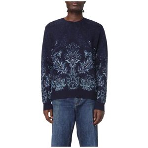 Etro, Heren, Truien, Blauw, Maat: XL Katoen,