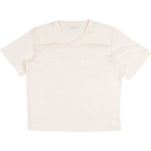 Bram's Fruit - Mesh Soccer T-Shirt - Beige - V-Hals - Zeefdruk Logo