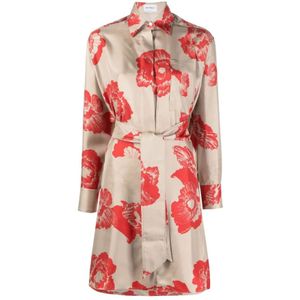 Ferragamo, Dames, Jurken, Veelkleurig, Maat: XL Zijde,