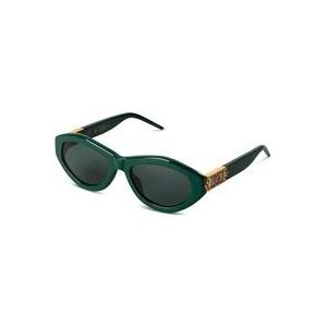 Casablanca Groene zonnebril Stijlvolle UV-bescherming , Green , Dames , Maat: ONE Size