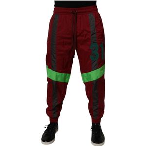 Dolce & Gabbana, Heren, Broeken, Veelkleurig, Maat: M Nylon,