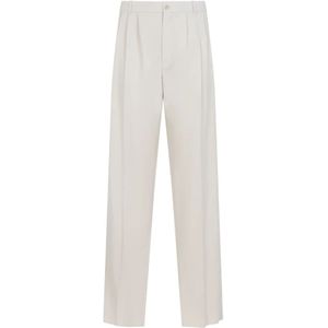 Saint Laurent, Heren, Broeken, Wit, Maat: XL Zijde,