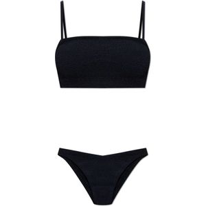Hunza G, Dames, Badkleding, Zwart, Maat: ONE Size Polyamide,