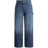 Hugo - Jeans - Blauw - Straight Fit - 100% Katoen