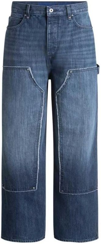 Hugo - Jeans - Blauw - Straight Fit - 100% Katoen