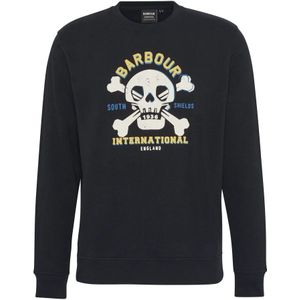 Barbour, Heren, Sweatshirts & Hoodies, Zwart, Maat: XL Katoen,