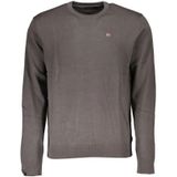 Napapijri - Grijze Katoenen Trui - Heren - 2XL