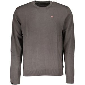 Napapijri - Grijze Katoenen Trui - Heren - 2XL