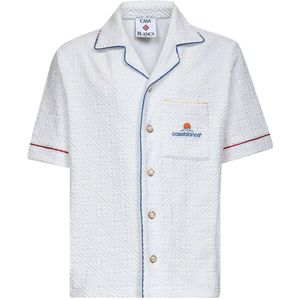 Casablanca, Heren, Overhemden, Wit, Maat: S Katoen,
