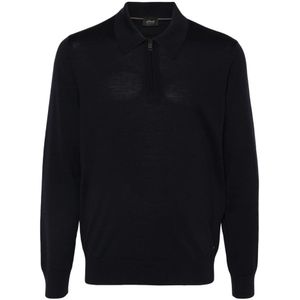 Brioni, Heren, Tops, Blauw, Maat: M Wol,
