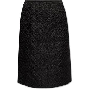 Moncler, Dames, Rokken, Zwart, Maat: 2XS Polyamide,