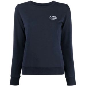 A.p.c., Dames, Sweatshirts & Hoodies, Blauw, Maat: L