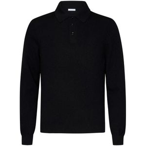 Malo, Heren, Tops, Zwart, Maat: M Kasjmier,