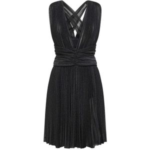 Dolce & Gabbana, Dames, Jurken, Zwart, Maat: L Zijde,