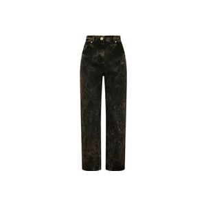 Balmain Rechte jeans Lavado Upgrade Collectie , Brown , Dames , Maat: M