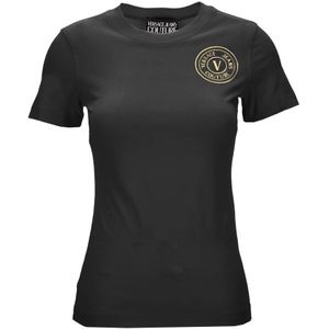 Versace Jeans Couture, Dames, Tops, Zwart, Maat: XS