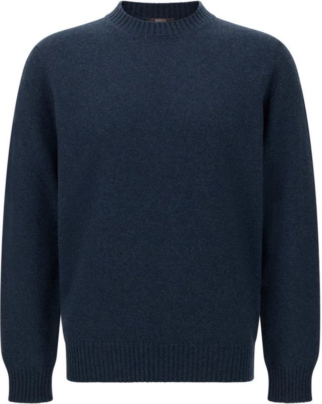 Boggi Milano, Heren, Truien, Blauw, Maat: S Wol,