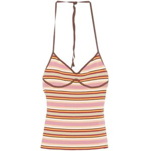 Faithfull the brand, Dames, Tops, Veelkleurig, Maat: S Katoen,