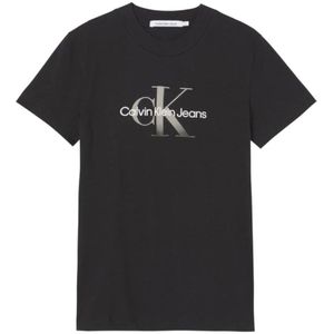 Calvin Klein, Dames, Tops, Zwart, Maat: S Katoen,
