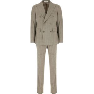 Tagliatore, Heren, Pakken, Beige, Maat: L