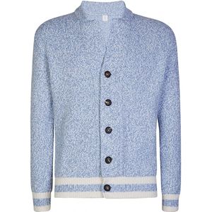 Eleventy, Heren, Truien, Blauw, Maat: XL Katoen,