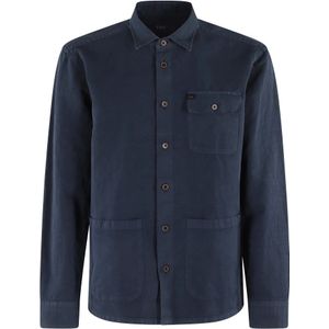 Fay, Heren, Jassen, Blauw, Maat: M Katoen,