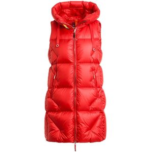 Parajumpers, Dames, Jassen, Rood, Maat: XS Nylon,