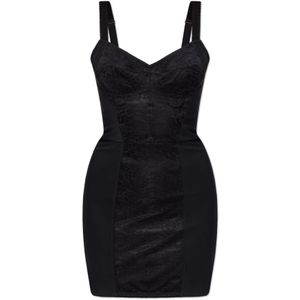 Dolce & Gabbana, Dames, Jurken, Zwart, Maat: XS Spandex,