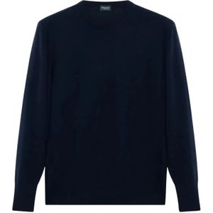 Drumohr, Heren, Truien, Blauw, Maat: M Kasjmier,