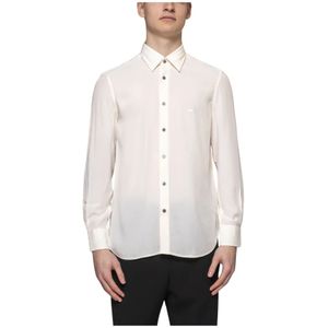 Emporio Armani, Heren, Overhemden, Wit, Maat: S
