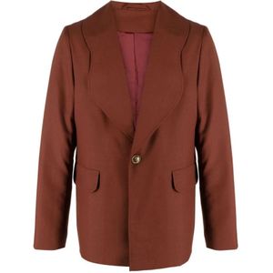 Séfr, Heren, Jassen, Bruin, Maat: XL Wol,