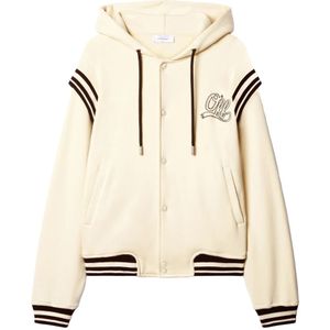 Off White, Heren, Sweatshirts & Hoodies, Geel, Maat: S Fleece,